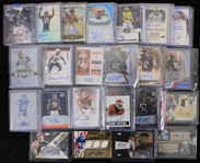 2000's-10's Signed Football Insert Trading Cards - Lot of 170