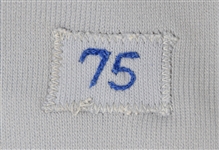 1975 Jim Saul Chicago Cubs Game Worn Road Jersey (MEARS LOA)