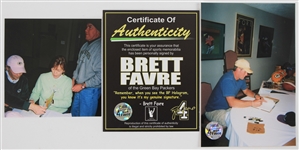 1960s-2000s Vince Lombardi & Brett Favre Green Bay Packers Signed Book (Brett Favre COA)