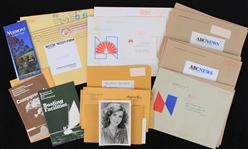 1980s Autographed Promotional Photos Including ABC and CBS News (Lot of 60+)