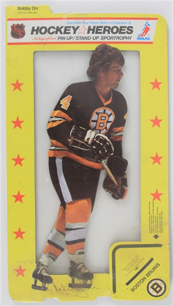 1975 Bobby Orr Boston Bruins 8.75" x 16" Hockey Heroes Pin-Up/Stand-Up Sport Trophy