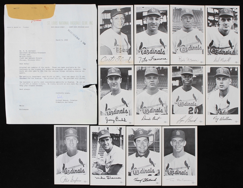 1960s Chicago Cubs St. Louis Cardinals Player Photos - Lot of 22