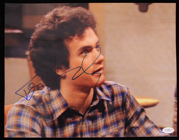 2000s Tom Hanks Bosom Buddies Signed 11x14 Photo *JSA*