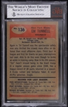 1955 Emlen Tunnell New York Giants Bowman Trading Card (BVG Slabbed 7 Near Mint)