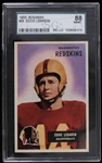 1955 Eddie Lebaron Washington Redskins Bowman Football Trading  Card (SG Slabbed 88 NM/MT)