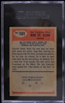 1955 Bob St. Clair San Francisco 49ers Bowman Rookie Football Trading Card (SGC Slabbed 86 NM+ 7.5)