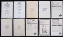 1960's-2000's Baseball Football Hockey Signed Postcard Oversize Trading Card Photo Collection - Lot of 19
