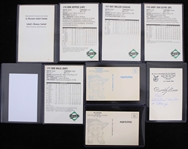 1960's-2000's Baseball Football Hockey Signed Postcard Oversize Trading Card Photo Collection - Lot of 19