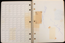 1970s Spiral Notebook w/ 200+ Football Player Signatures
