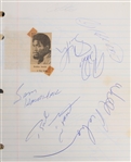 1970's Spiral Notebook w/ 200+ Football Player Signatures