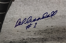1950's Del Crandall Milwaukee Braves Signed 18 x 27 Framed Black & White Photo (MEARS LOA)
