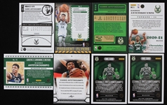 2020-22 Giannis Antetokounmpo Milwaukee Bucks Basketball Trading Cards - Lot of 8