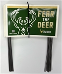 2020-21 Milwaukee Bucks Fear The Deer NBA Playoffs 14" x 23" Lawn Signs - Lot of 25