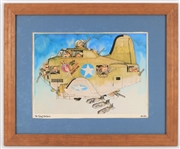 1950's Kersten WWII 18 x 22 Framed Lithographs - Lot of 3