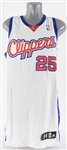 2008-09 Mardy Collins Los Angeles Clippers Game Worn Home Jersey (MEARS LOA)