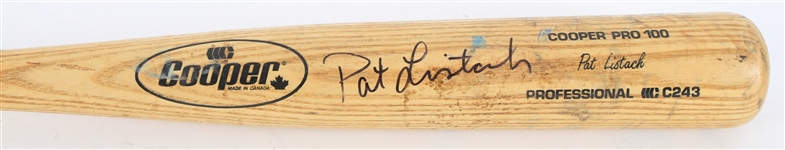1992-95 Pat Listach Milwaukee Brewers Signed Cooper Professional Model Game Used Bat (MEARS LOA/JSA)