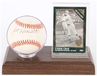 1993-94 Joe Hauser Philadelphia Athletics Signed OAL Brown Baseball (JSA)
