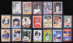 1980s-90s Nolan Ryan Astros/Rangers Baseball Trading Cards - Lot of 29 w/ 4 Signed 