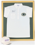 1989 Don Majkowski Green Bay Packers Signed 30" x 36" Framed Polo Shirt w/ Signed Cap (JSA)
