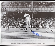 1961 Tracy Stallard Boston Red Sox Signed 16" x 20" Roger Maris 61st Home Run Photo (JSA)