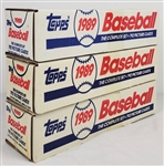 1989 Topps Baseball Cards Complete Set (Lot of 3)