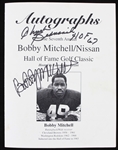 1980s Hall of Fame Multi Signed Bobby Mitchell Golf Classic Autograph Book w/ 25 Signatures Including Jim Brown, Bart Starr, Oscar Robertson & More (*Full JSA Letter*) 