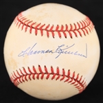 1995-99 Harmon Killebrew Minnesota Twins Signed OAL Budig Baseball (JSA)