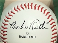 1995 Babe Ruth New York Yankees 100th Anniversary Facsimile Signed Baseball w/ Original Box