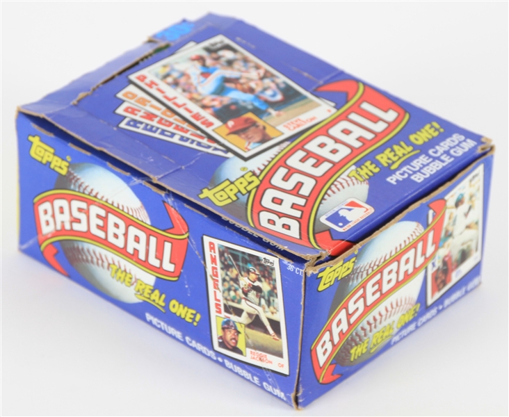 1984 Topps Baseball Trading Cards Hobby Box w/ 36 Unopened Packs (Possible Don Mattingly Rookie Card)