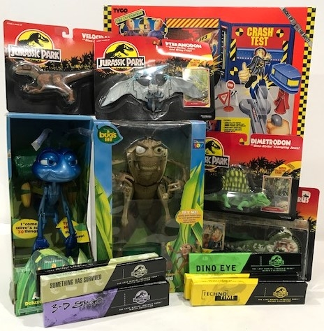 1991-1998 Jurassic Park, Bugs Life Toys & more (Lot of 12)