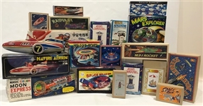 Vintage Tin Rockets, Ships, & more (Lot of 15+)