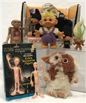 1970s-1980s E.T., Close Encounters, Gizmo Figures & Dolls (Lot of 8)