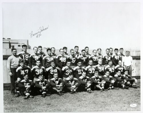 1936-38 Bernie Scherer Green Bay Packers Signed 16x20 Team Photo (JSA)