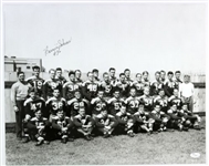 1936-38 Bernie Scherer Green Bay Packers Signed 16x20 Team Photo (JSA)