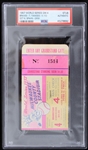 1957 Milwaukee Braves World Series Game 4 Spahn-Grim Ticket Stub (PSA Slabbed) 