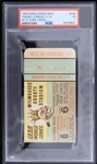 1958 Milwaukee Braves World Series Game 6 Duren-Spahn Ticket Stub (PSA PR 1) 