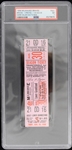 1956 Milwaukee Braves Game Called Due to Rain Full Ticket (PSA NM 7) 