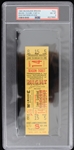 1960 Milwaukee Braves Eddie Mathews Homerun #336 Full Ticket (PSA NM-MT 8) 