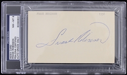 1956 Frank Robinson Cincinnati Redlegs Signed Index Card (PSA/DNA Slabbed) 
