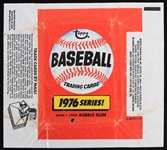 1976 Topps Original Baseball "1976 Series!" Wax Pack Wrapper  