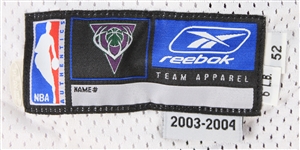 2003-2004 Milwaukee Bucks Game Jersey Blank  Unused (MEARS LOA)