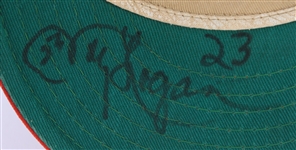 1960-61 Johnny Logan Milwaukee Braves Game-Worn Signed Cap (MEARS LOA/JSA)