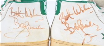 1982-1984 Bob Lanier Milwaukee Bucks Final Playoff Style Signed Game Worn Shoes (MEARS/JSA) One of the Finest Pairs Extant