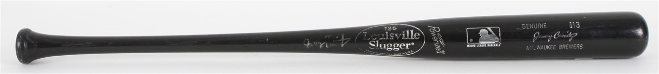 1999-2001 Jeromy Burnitz Milwaukee Brewers Signed Louisville Slugger Professional Model Bat (MEARS LOA/JSA)