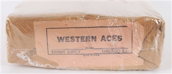 1947-1966 Western Aces Unopened Case in Original Wrapping -  Warehouse Find from Exhibit Supply Company