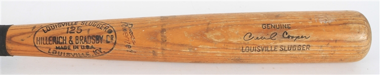 1969-72 Cecil Cooper Boston Red Sox (A/AA Ball) & (Major League Debut) H&B Louisville Slugger Professional Model Game Used Bat (MEARS LOA) MEARS LOA