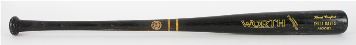 1983-87 Chili Davis San Francisco Giants Worth Professional Model Game Used Bat (MEARS LOA)