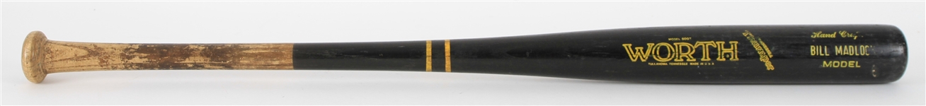 1983-87 Bill Madlock Pirates/Dodgers Worth Professional Model Game Used Bat (MEARS LOA)