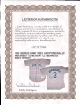1998 Alex Rodriguez Seattle Mariners Signed Game Worn Road Jersey (MEARS A10/JSA/Eddie Rodriguez LOA)