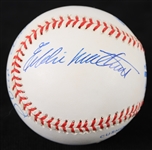 1994-1999 Hank Aaron & Eddie Mathews Milwaukee Braves Dual Signed OAL Baseball *JSA*